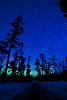 Northern Lights and The Pines on the Gunflint by Stephan Hoglund